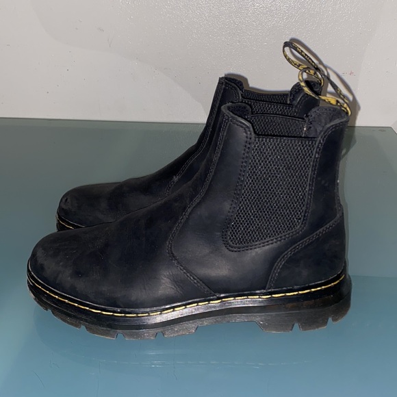 Mens Dr. Martens Black Boots Size 10 - Picture 4 of 10